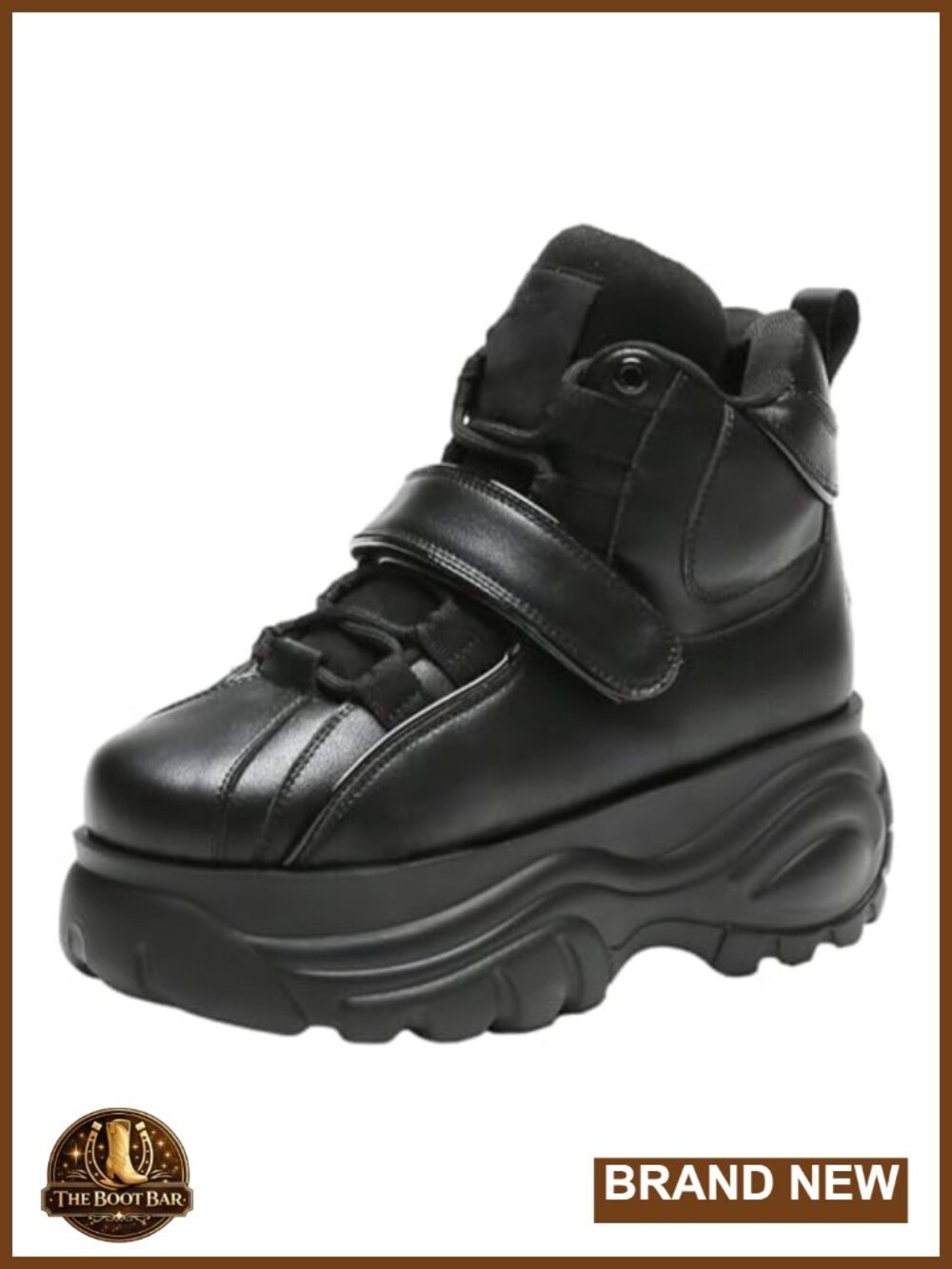 Goth Punk Platform Chunky Sneakers Lace Up Wedge Heel Dad Shoes